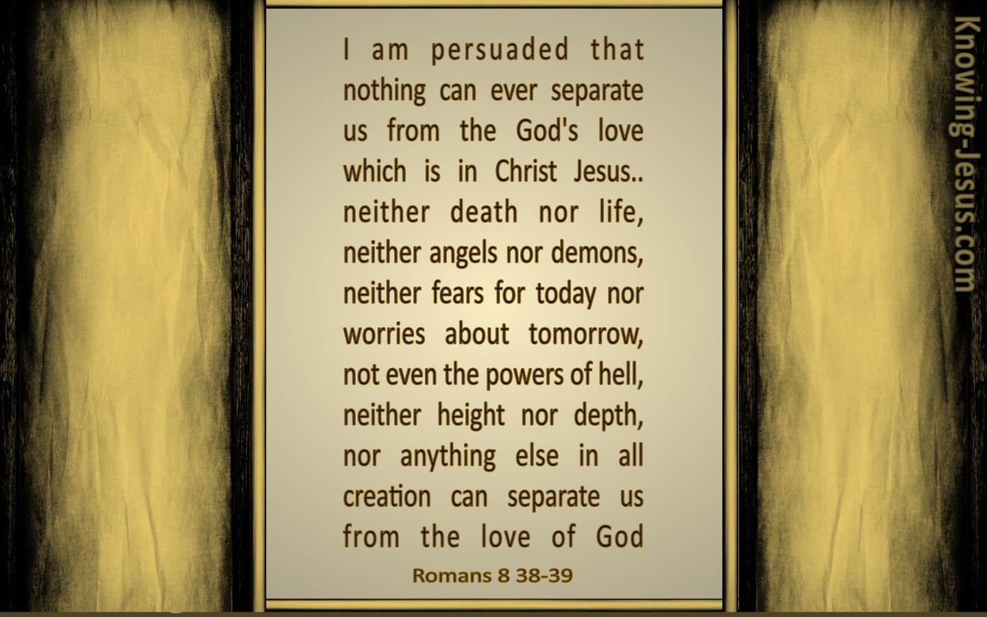 Romans 8:38 Fear Not That Which is After Death (devotional)02:14 (beige)